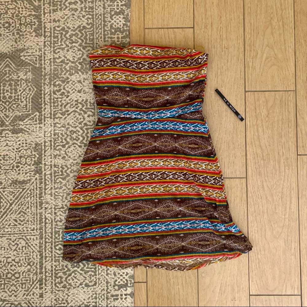 As U Wish Mini Strapless Dress